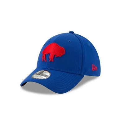 Blue Buffalo Bills Hat - New Era NFL Team Classic 39THIRTY Stretch Fit Caps USA2051946